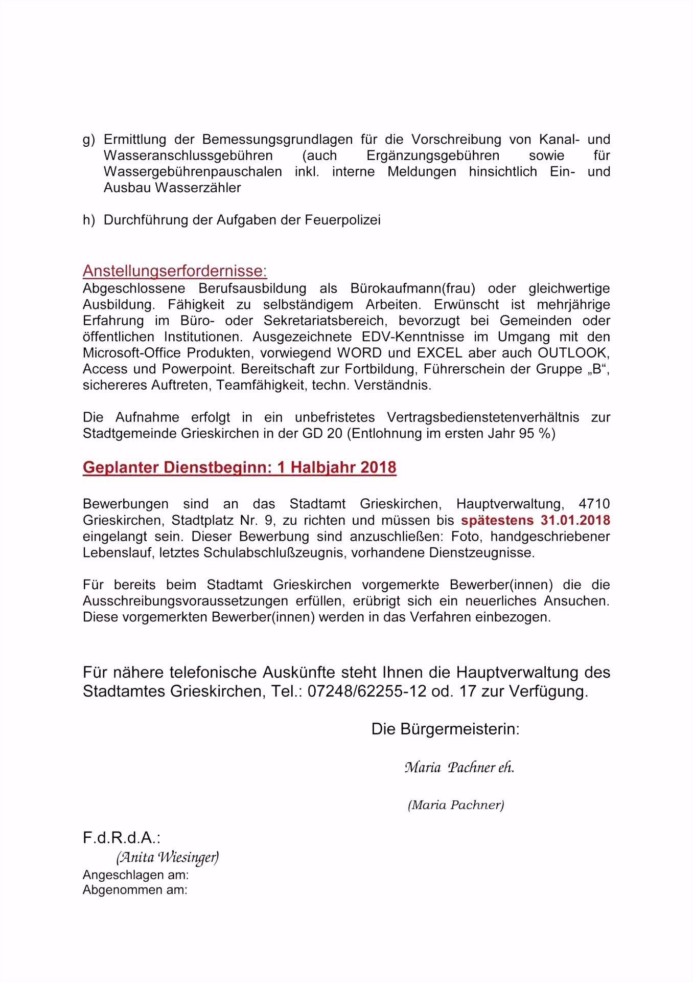17 bewerbung auf interne stellenausschreibung