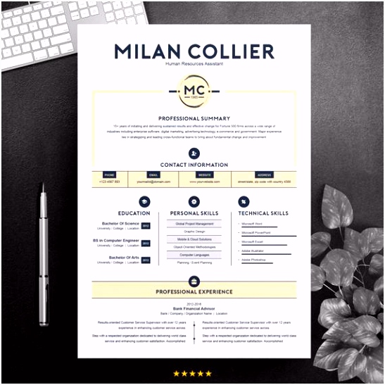 Creative Resume Design Template MS Word CV Template