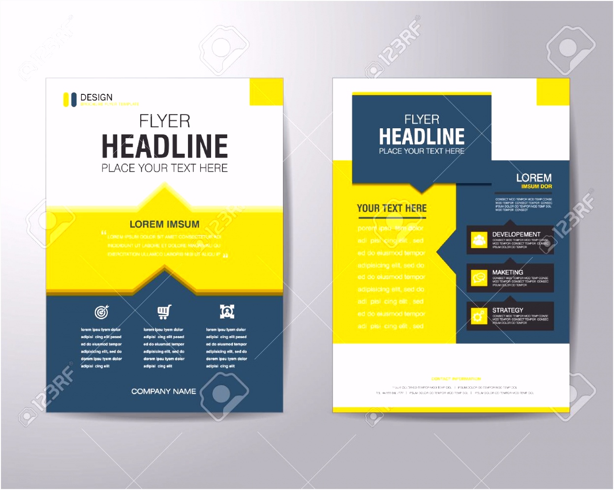 Business Broschüre Flyer Design Layout Vorlage Im A4 Format Mit