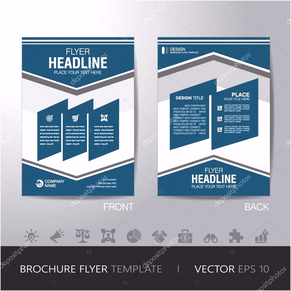 einfaches Geschäft Broschüre Flyer Design Layout Vorlage im A4