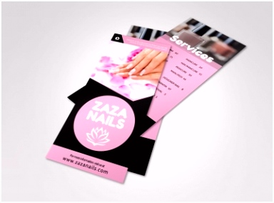 Nail Salon Price List Flyer Template