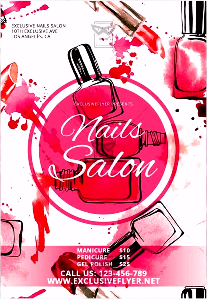 NAILS SALON – FREE CLUB AND PARTY FREE FLYER PSD TEMPLATE Free PSD