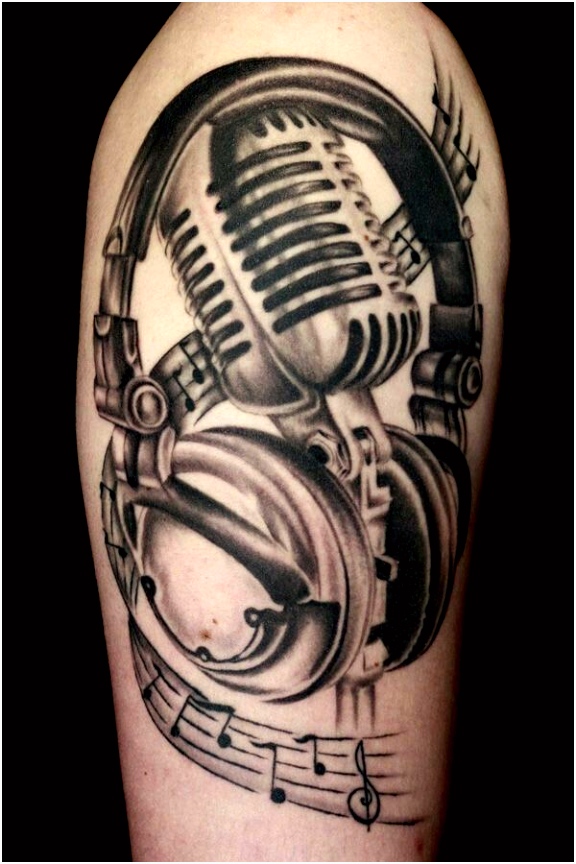 This old school mic tho Music tattoo designs