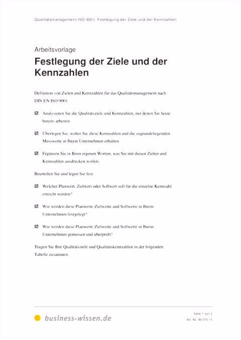 Qualitätsmanagement ISO 9001 – Management Handbuch – business wissen