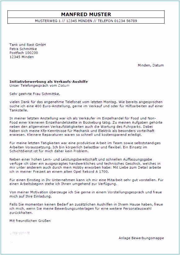 Schönste Bewerbung Muster Einzelhandelskaufmann Foto