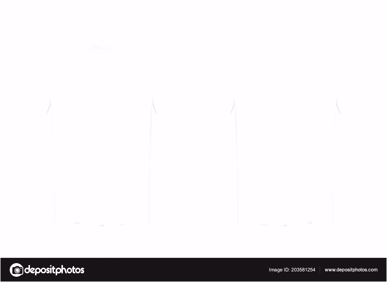 Creative vector illustration of colored T shirts Set isolated on