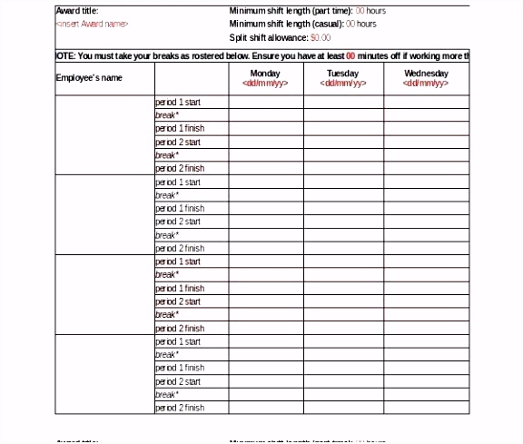 Time Study Template Excel Also New Daily Shift Schedule Template