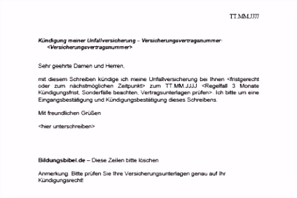 72 Fabelhaft Kündigung Private Krankenversicherung Vorlage Abbildung