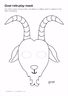 Unglaubliche Maske Vorlage