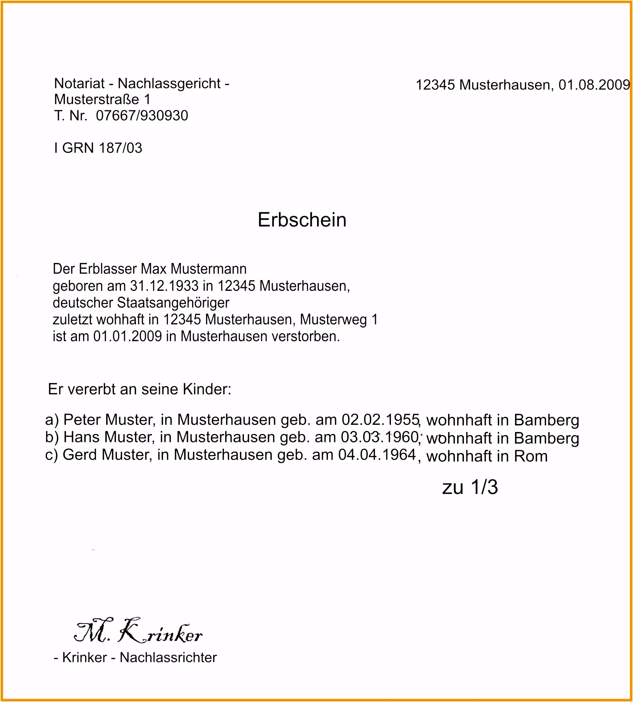 15 vollmacht muster