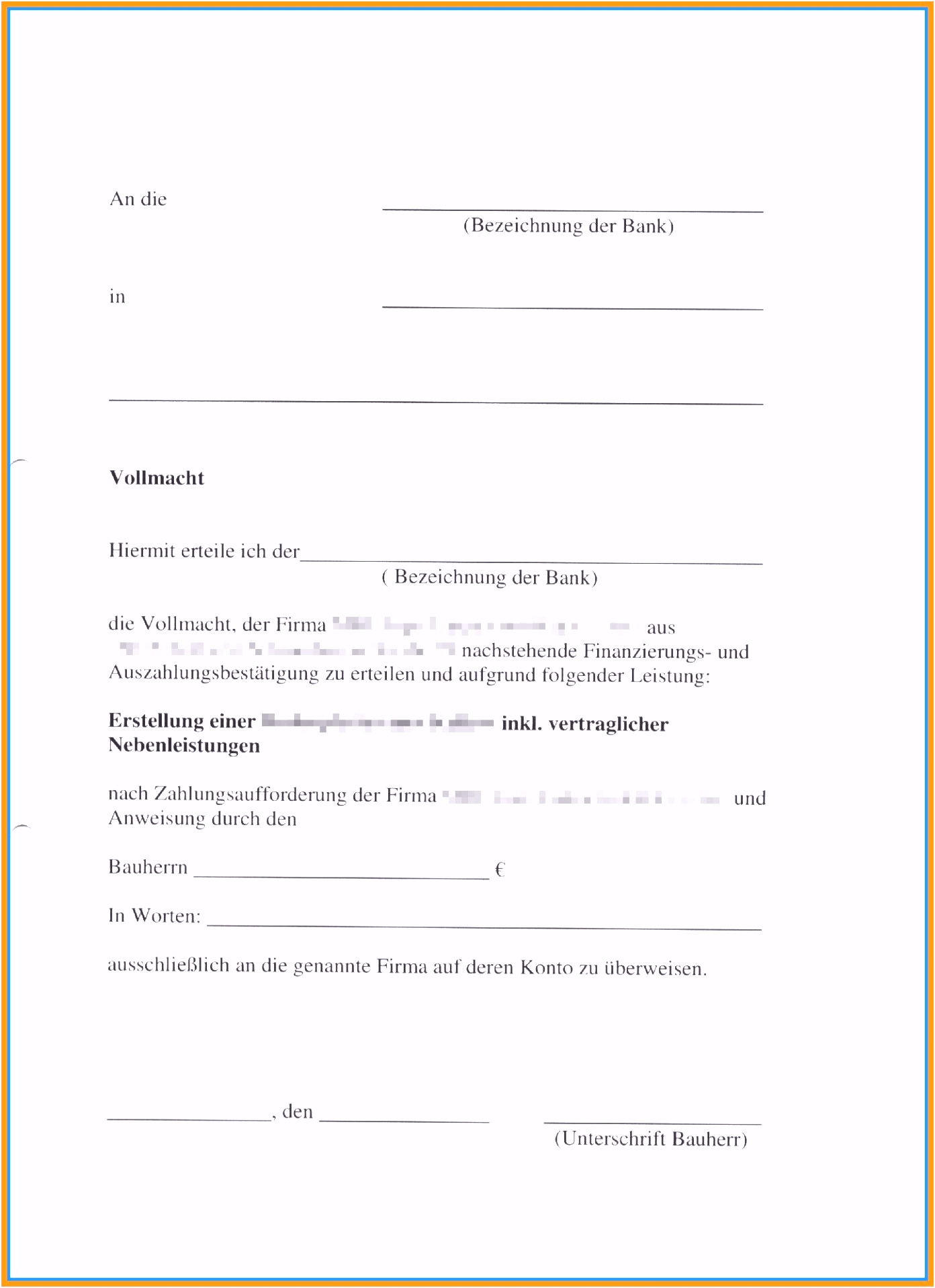 Neues Generalvollmacht Muster Kostenlos