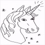 9 Vorlage Einhorn