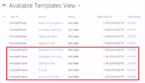 Using Word templates in Dynamics 365 for Customer Engagement apps