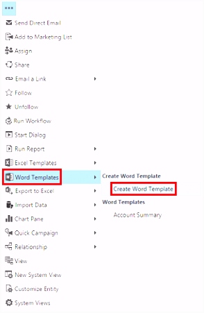 Using Word templates in Dynamics 365 for Customer Engagement apps