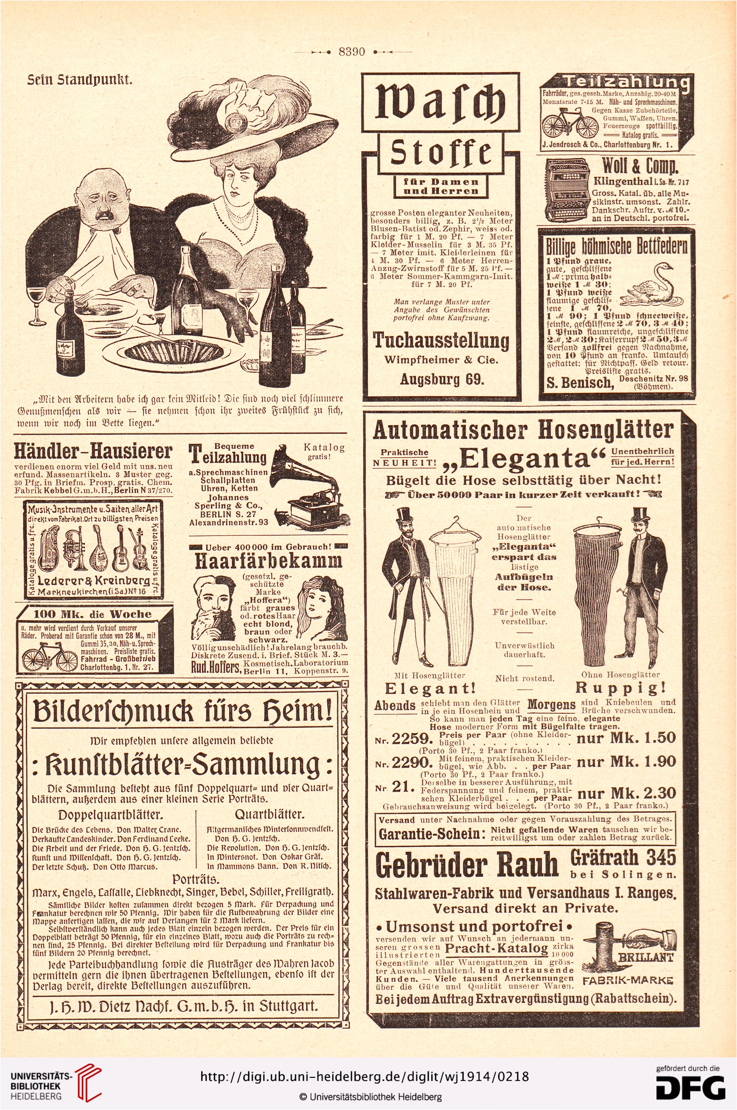 Der wahre Jakob illustrierte Zeitschrift für Satire Humor und