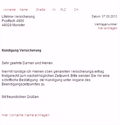 Lebensversicherung Beitragsfrei Stellen Vordruck Betriebliche
