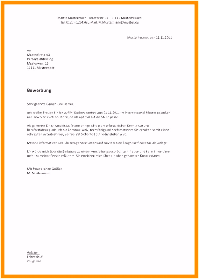 16 bewerbung als lagerist muster