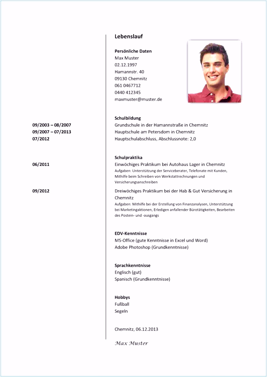 Akzeptabel Bewerbung Für Praktikum Schreiben 9 Klasse Bewerbung
