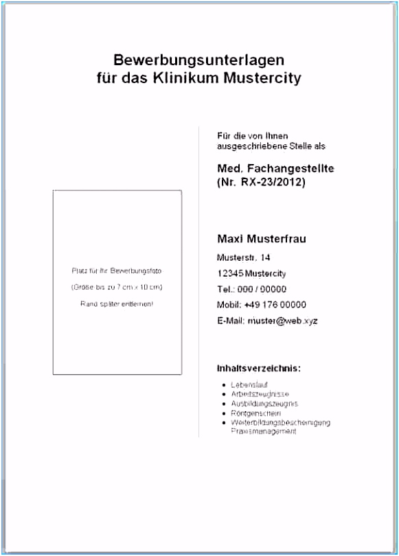 18 bewerbung schülerpraktikum 9 klasse deckblatt