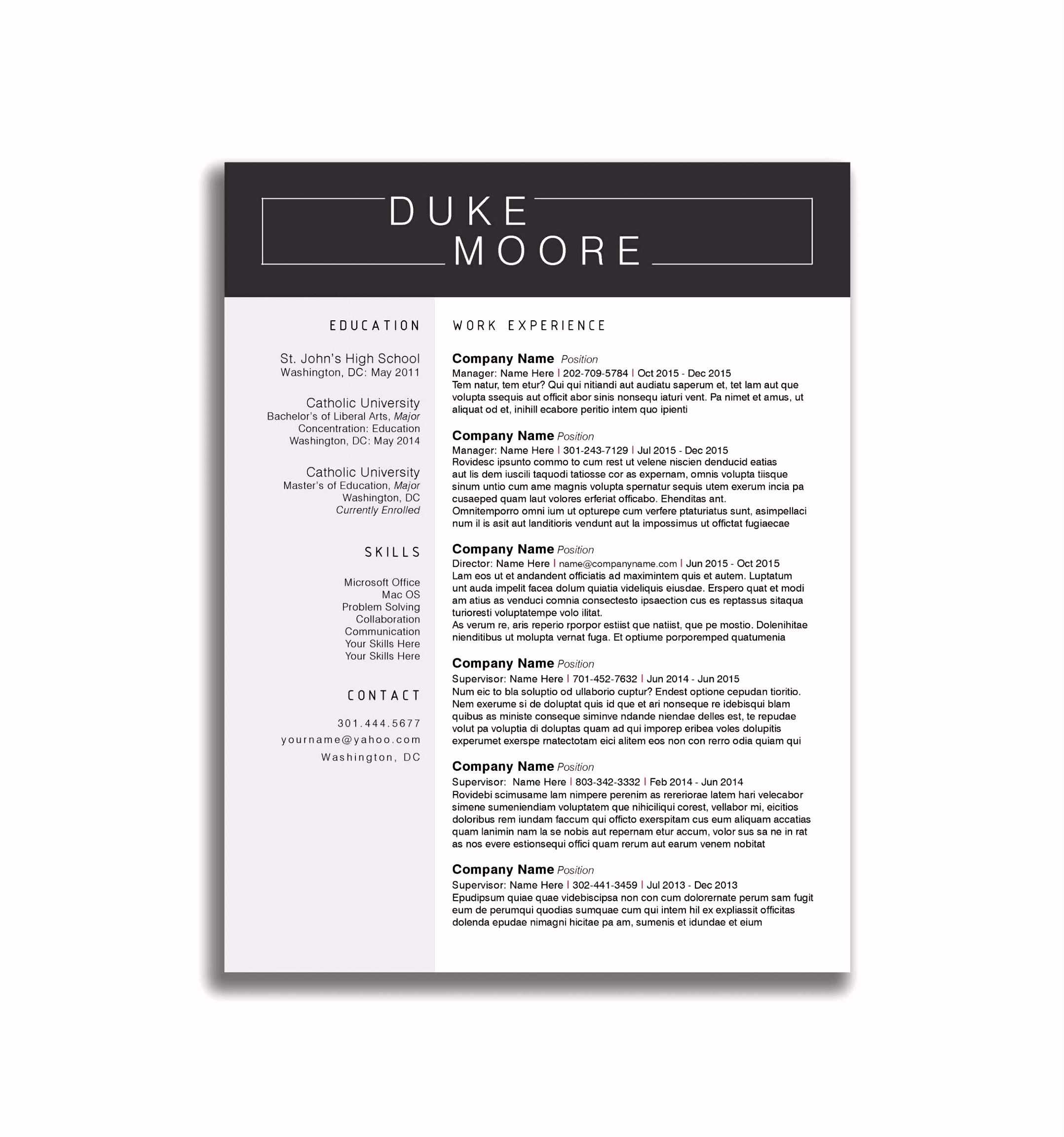 Unit by Design Template Luxury Unique Elegant Cv Design Templates