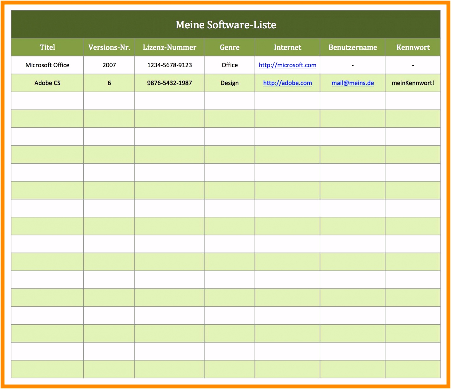 Vorlage Rechnung Excel