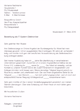 9 bewerbungsschreiben elektroniker
