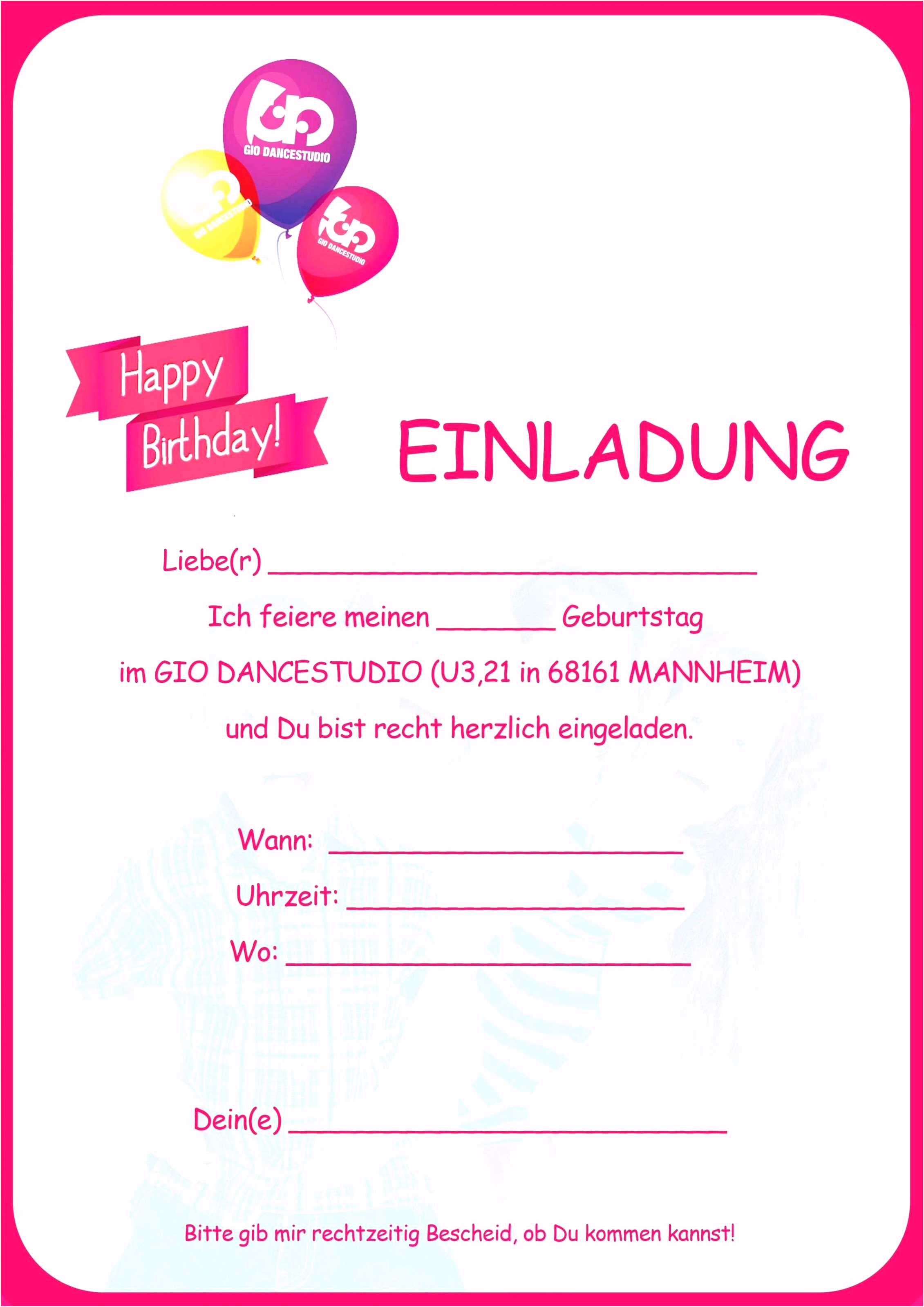 Gutschein Für Geburtstag