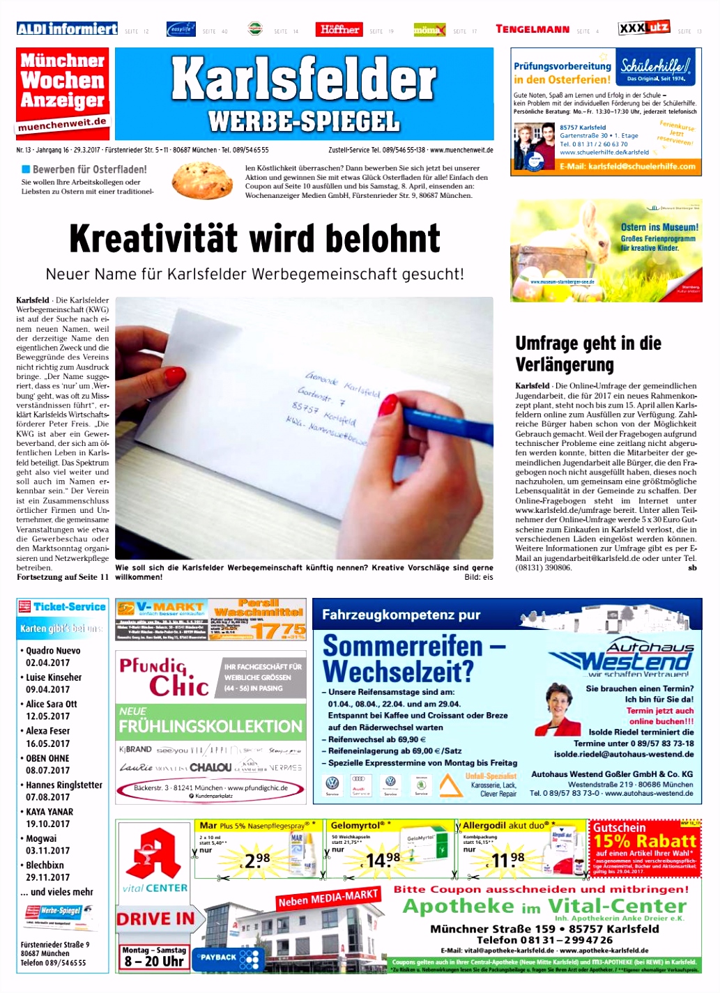 KW 13 2017 by Wochenanzeiger Me n GmbH issuu