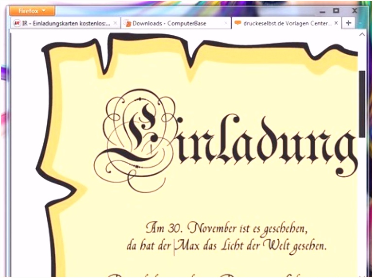 Geburtstag Einladung Kostenlos