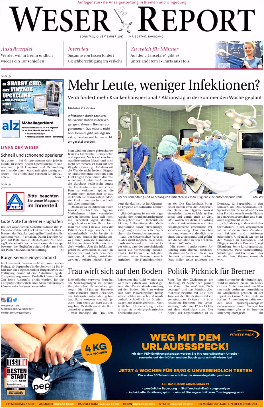 Weser Report Links der Weser vom 10 09 2017 by KPS