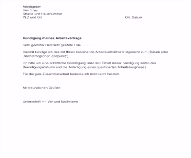 Besondere Kündigung Vorlage Wohnung Pdf Kündigung Schreiben