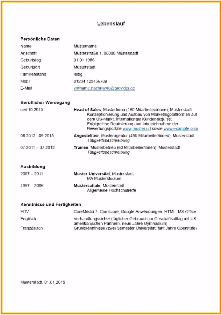 Lebenslauf Vorlagen Kostenlos Downloaden Als Word Dateien mit