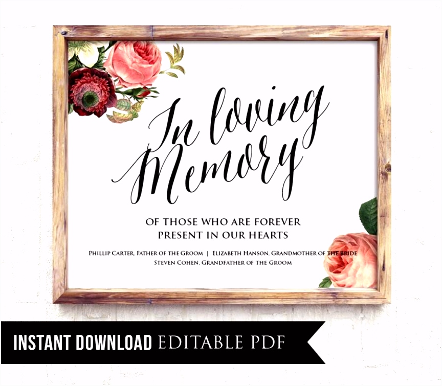 In Loving Memory Template Free Solutionet