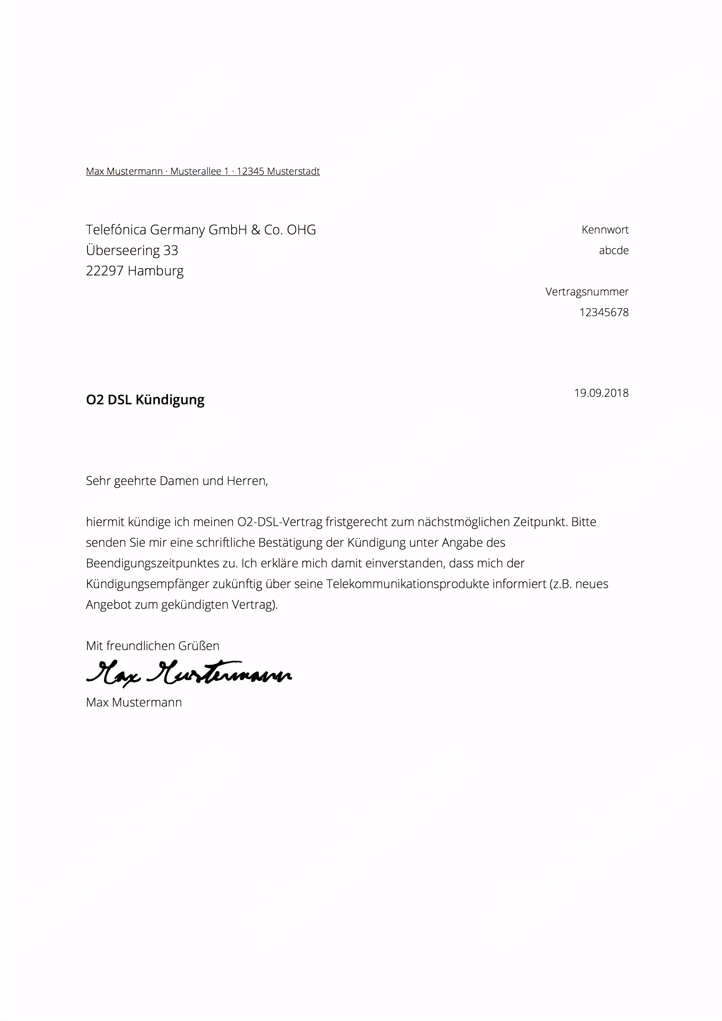 Extraordinay Anschreiben Muster Umzug