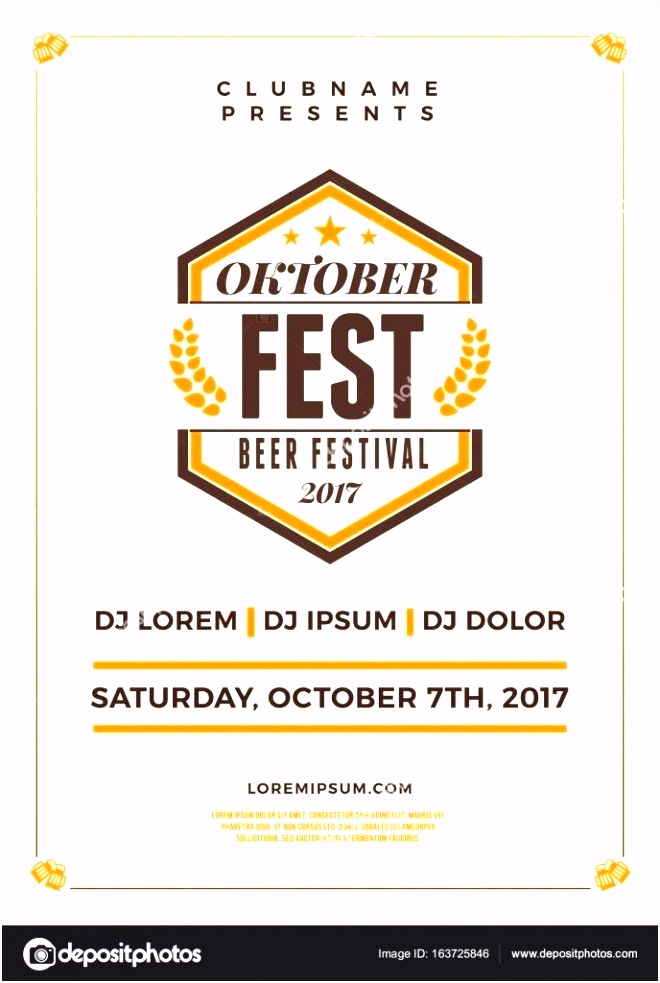 Modern Poster Template Free Vector Oktoberfest Flyer Download