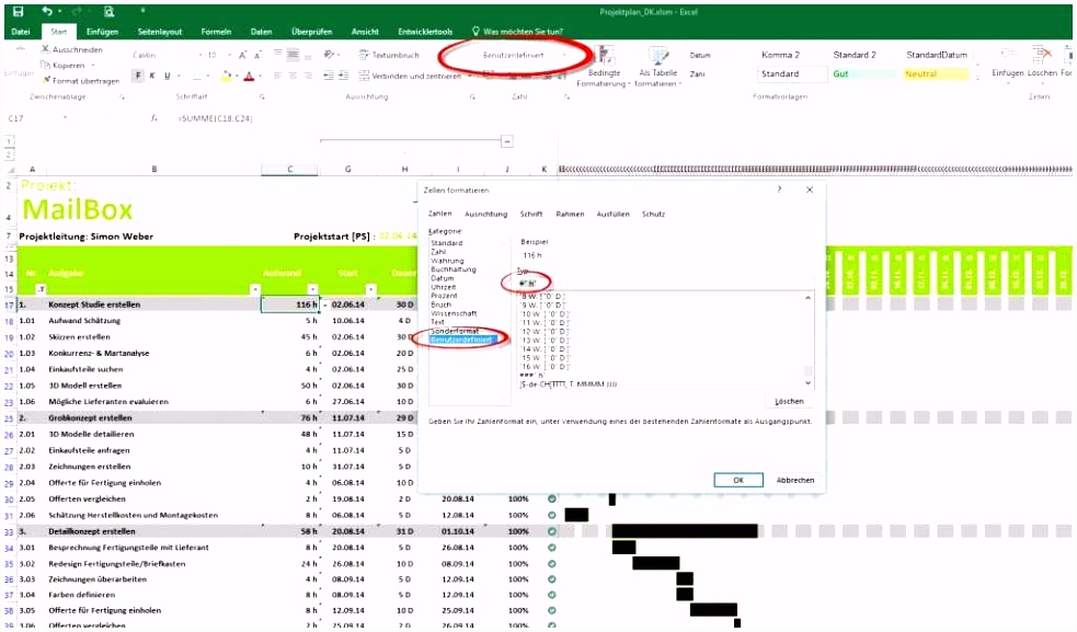 14 excel ablaufplan