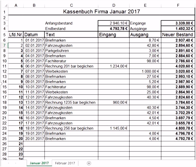 15 excel rechnung erstellen