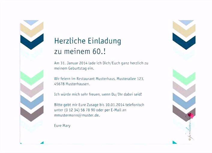 Unglaubliche Einladung 60 Geburtstag Vorlage