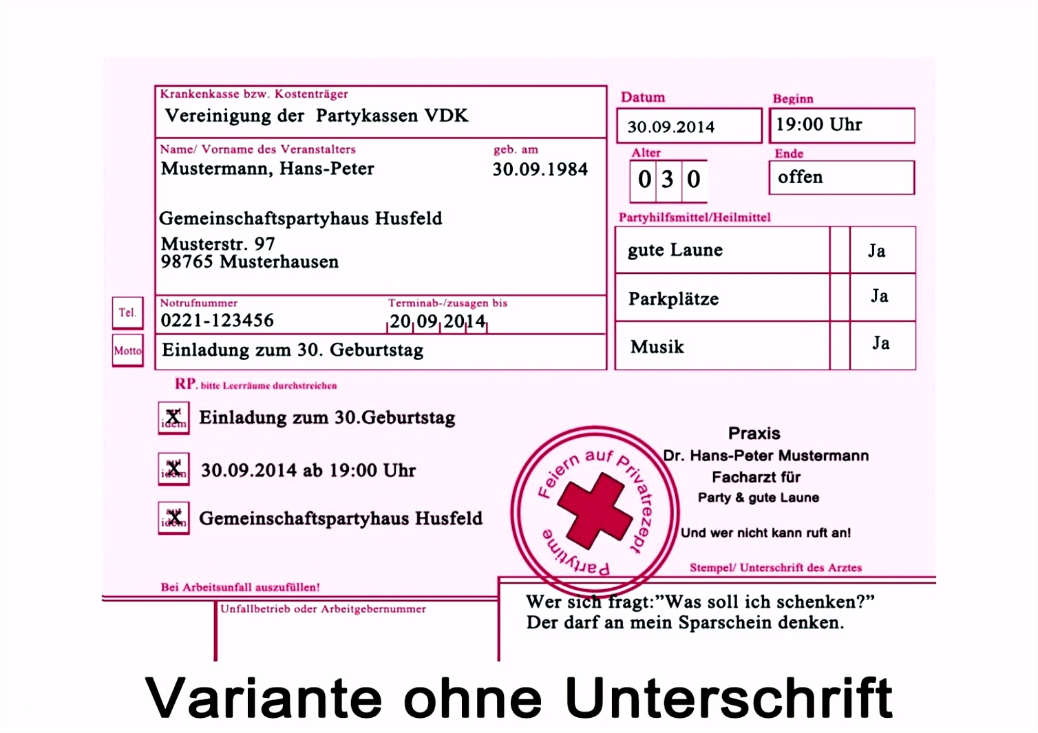 Karte Zum 30 Geburtstag Inspirierend Einladungskarten Vorlagen