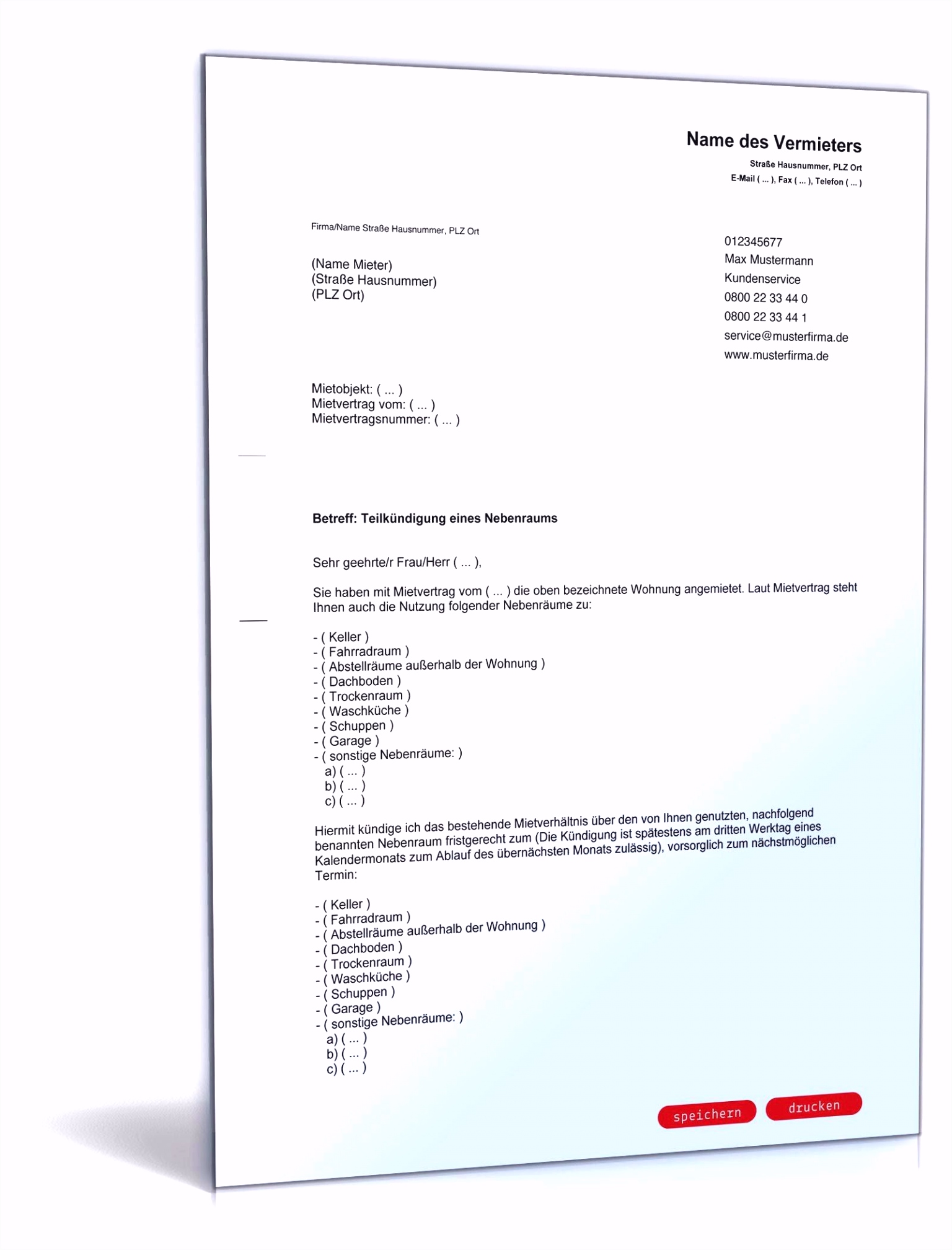 Kündigung Sky Vorlage Pdf
