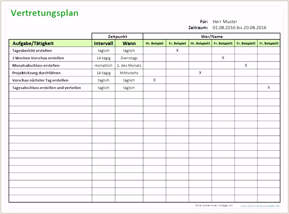 Neues Zeitplan Erstellen Vorlage