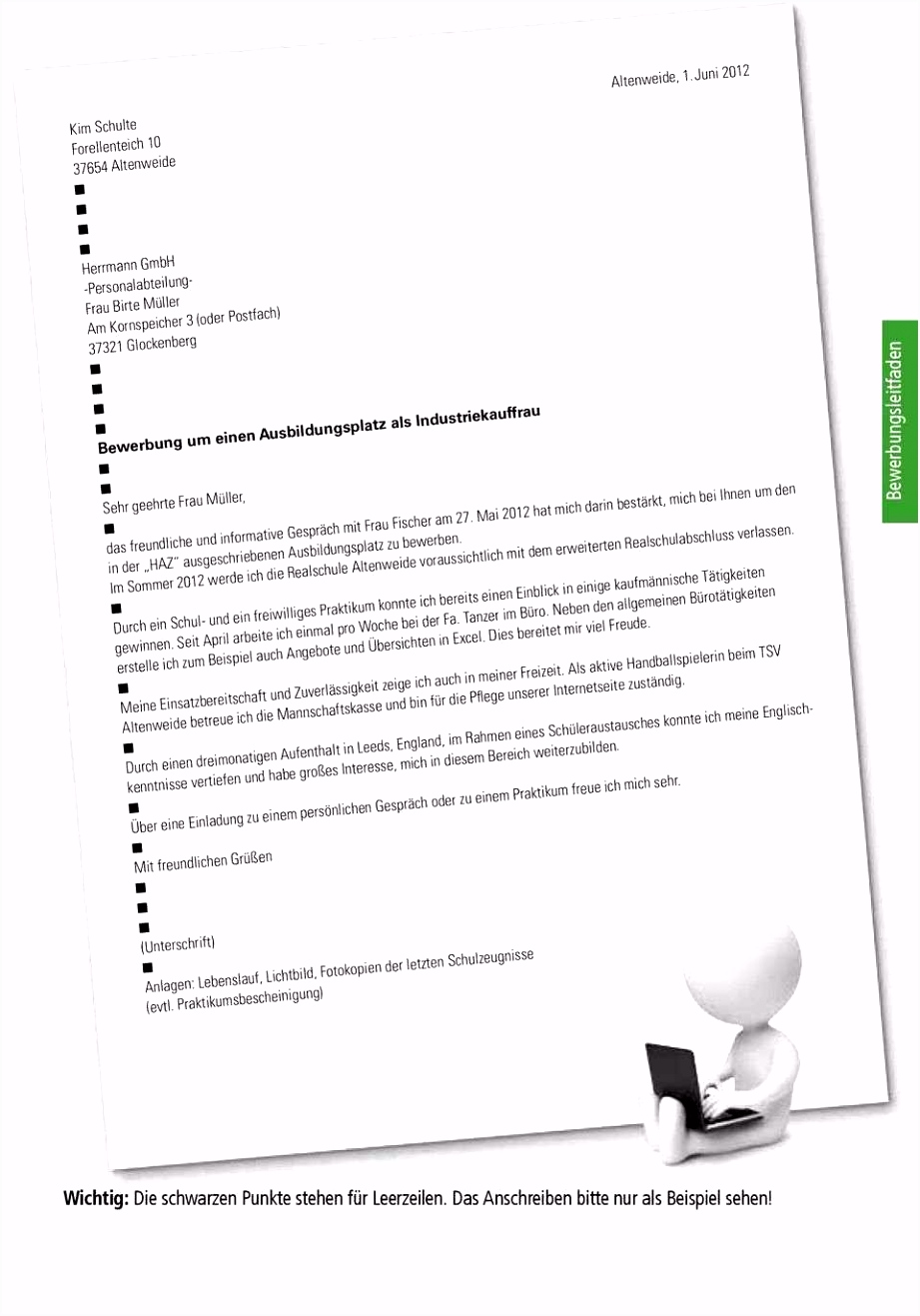 Detaillierte Fachinformatiker Bewerbung