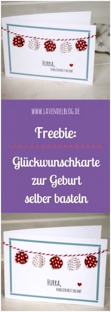 Die 55 besten Bilder von Karten basteln Geburt