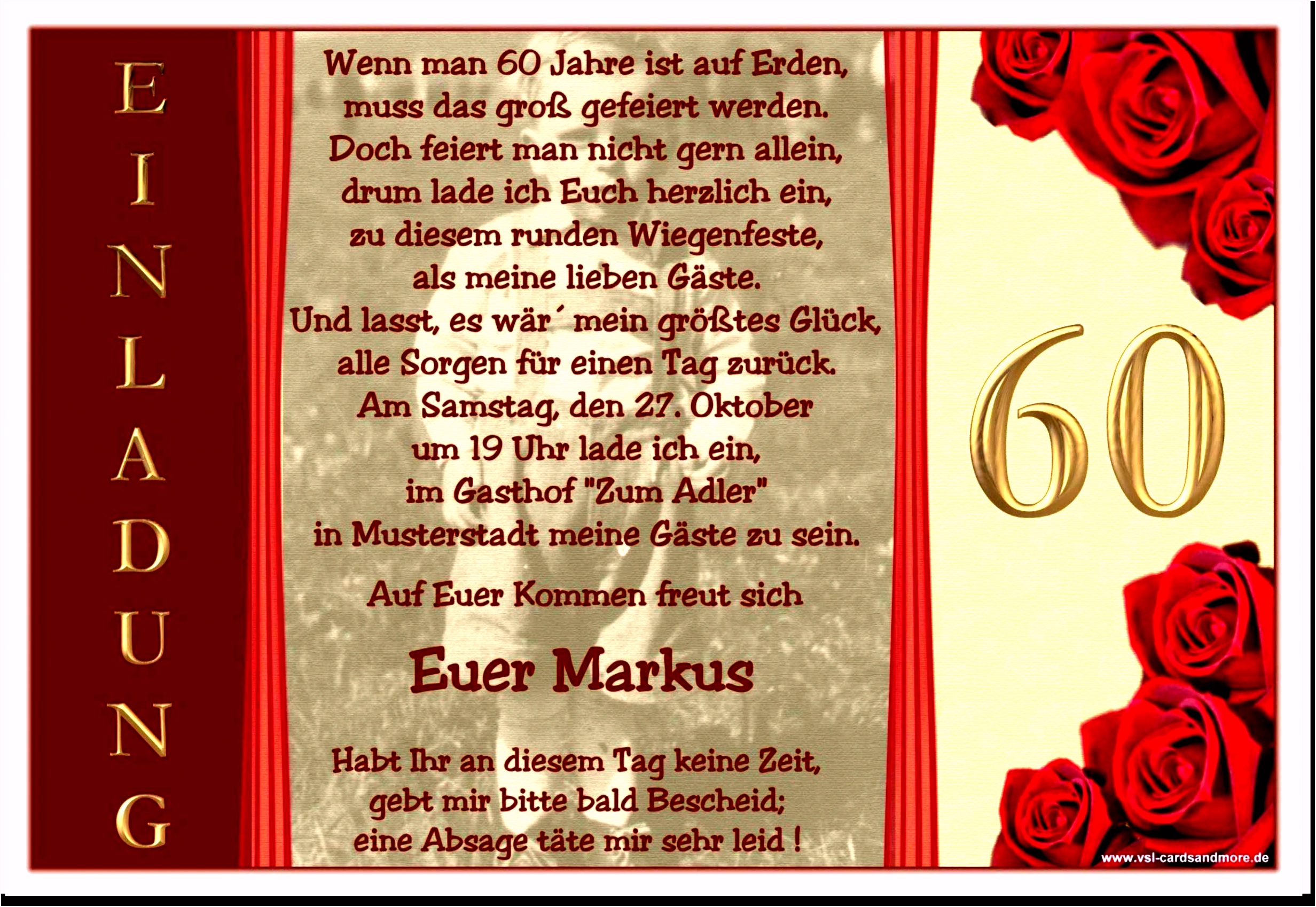 6 Geburtstagseinladung 50er Vorlage Zlvvfg