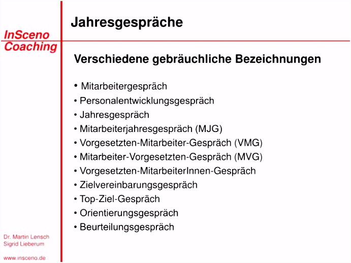 PPT Inhalte 1 Tag Das Jahresgespräch Definition Nutzen und