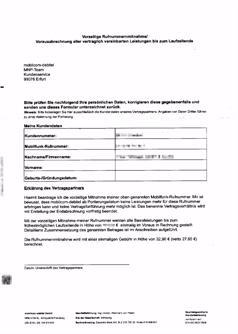 Kundigung Mobil Vorlage 1880 2320 Mobil Debitel Kndigung