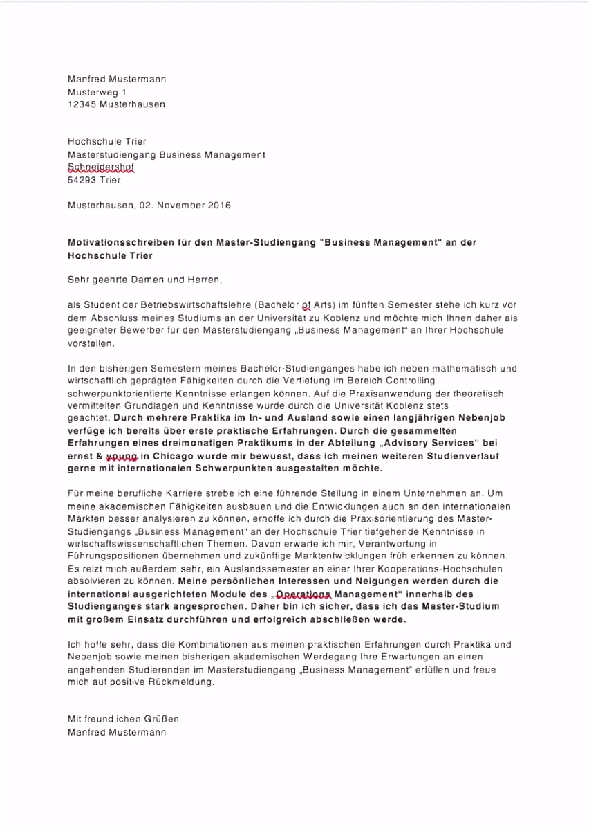 Motivationsschreiben Stipendium Muster Pdf Motivationsbrief Deutsch