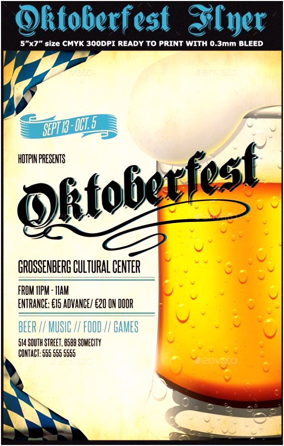 Oktoberfest Flyer Template Events Flyers