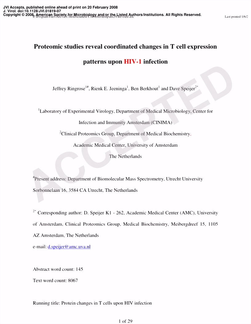 PDF Proteomic analysis identifies prohibitin down regulation as a