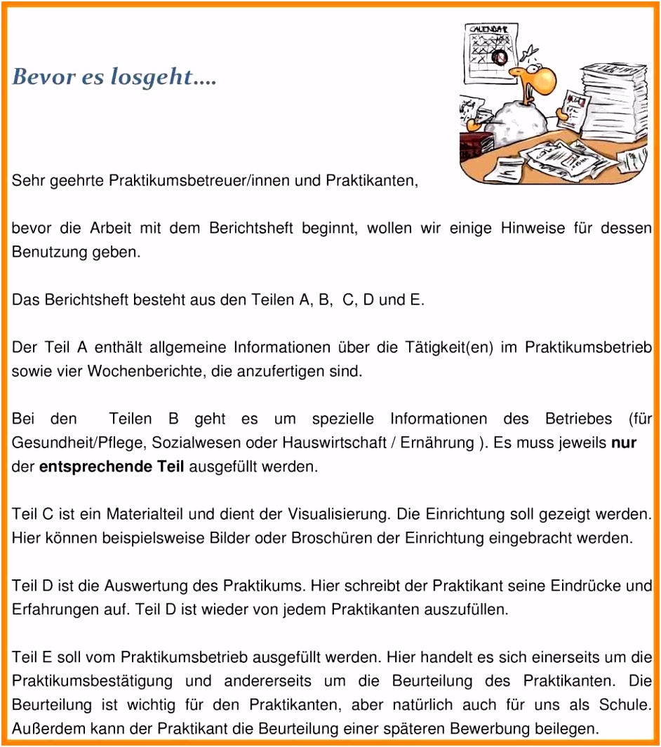 17 wochenbericht praktikum vorlage